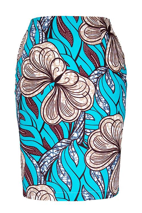 TAYE-african-print-pencil-skirt-afrykanskie-olowkowe-Spodnice-moda-damskie-blue-brown-and-white-back