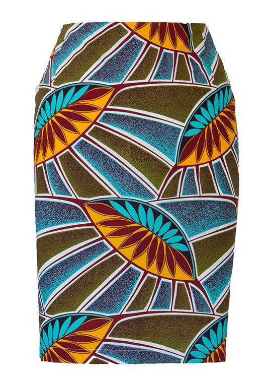 TAYE-Afrykańskie-wzory-afrykański-wosk-ołówkowa-spodnica-moda-damskie-oliwa-army-front