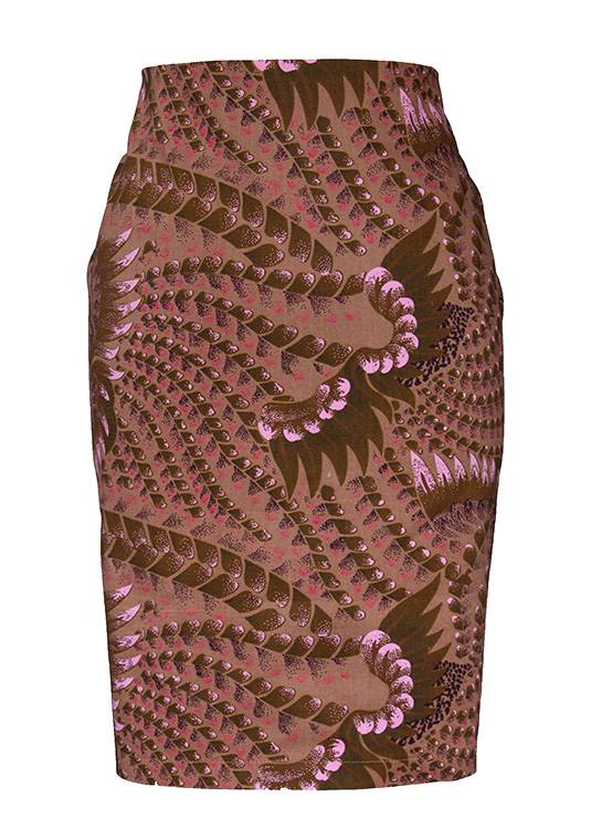 TAYE-african-print-pencil-skirt-afrykanskie-olowkowe-Spodnice-moda-damskie-women-brown-front