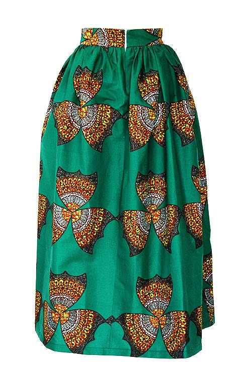 TAYE-african-print-wax-maxi-skirt-spodnice-afrykanskie-maxi-green-yellow-back