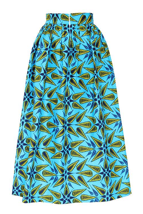 TAYE-african-print-wax-maxi-skirt-spodnice-afrykanskie-maxi-turqouise-yellow-back