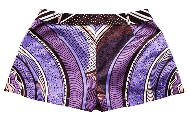 Taye-african-print-shorts-Afrykanskie-szorty-moda-polsce-purple-cream-brown-back