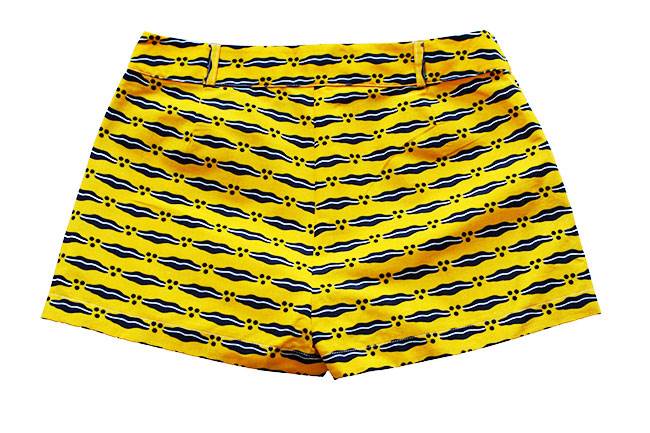 Taye-african-print-shorts-Afrykanskie-szorty-moda-polsce-yellow-and-navy-back
