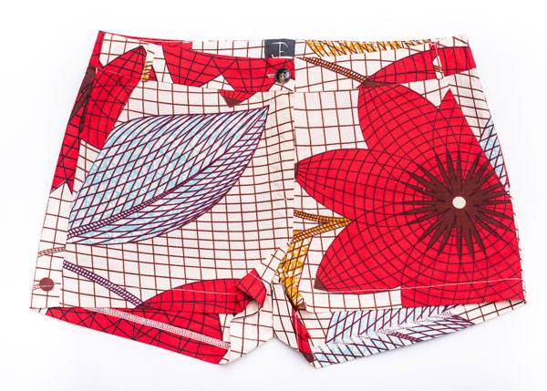 Taye-african-print-wax-shorts-Afrykanskie-szorty-moda-polsce-red-cream-back