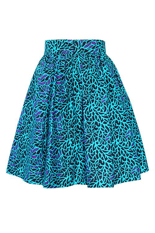 Taye-african-print-pleat-flare-skirt-turquoise-blue-purple-afrykanskie-mini-spodnice-spodnia-back