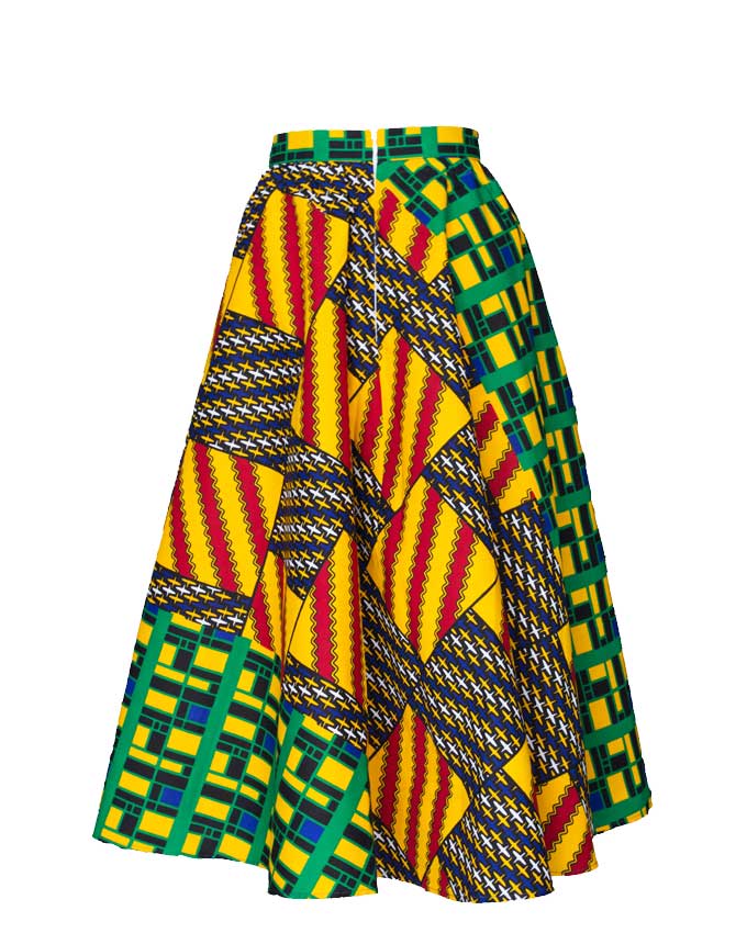 Kent-green-midi-skirt-ghana-wroclaw-damska-spodnica-w-polsce-gdansk-moda-afryka-kobieta